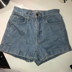 American Apparel denim shorts